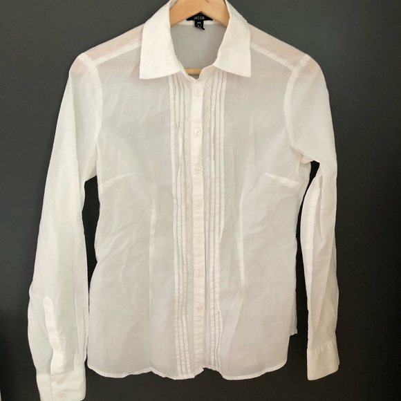 Jacob White Button Up Dress Shirt - Picture 1 of 6